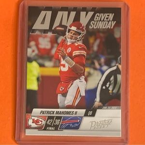 Patrick Mahomes II #11 2022 Panini Prestige [Any Given Sunday] Football Card